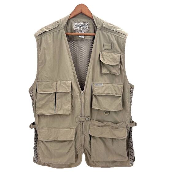 Weekender Other - Weekender Traveler Adventure Series Outdoors Fishing Vest Beige Mesh Mens Large